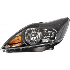 Ford Focus 2008-2011 Black Inner Black Insert Head Lamp Unit Passenger Side
